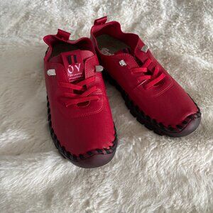 Womens/Kids Kinoday Solid Red Casual Shoes Lace Up Size US4.5 (230) NEW